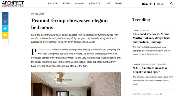 Architect and interiors india - Pramod Group - Media 003